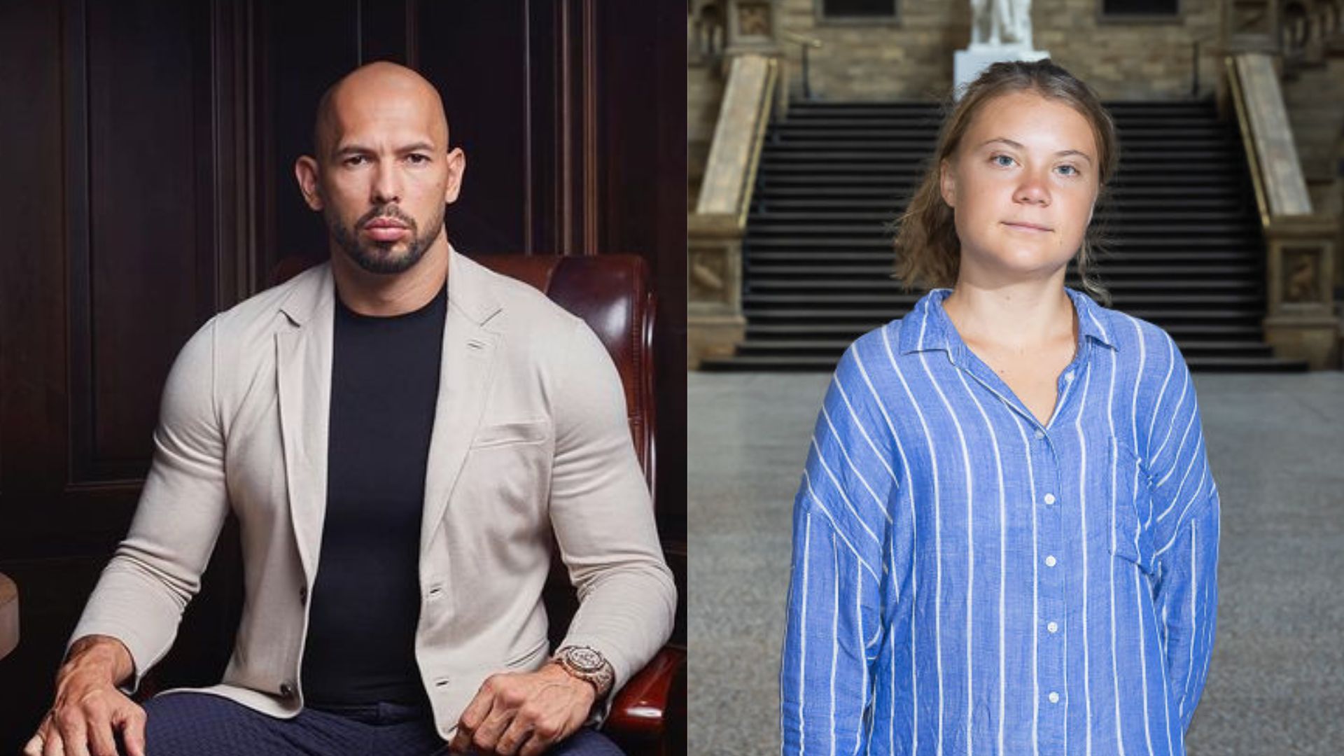 Andrew Tate, Greta Thunberg