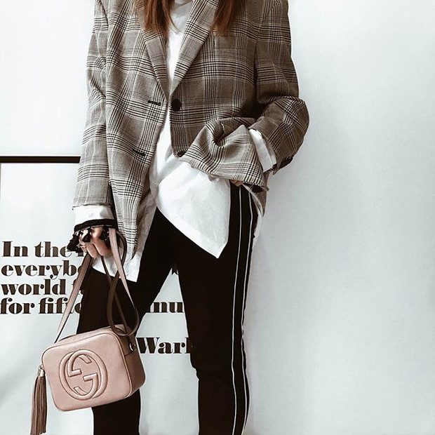 Sylwia Zaręba w oversize'owej marynarce Zara