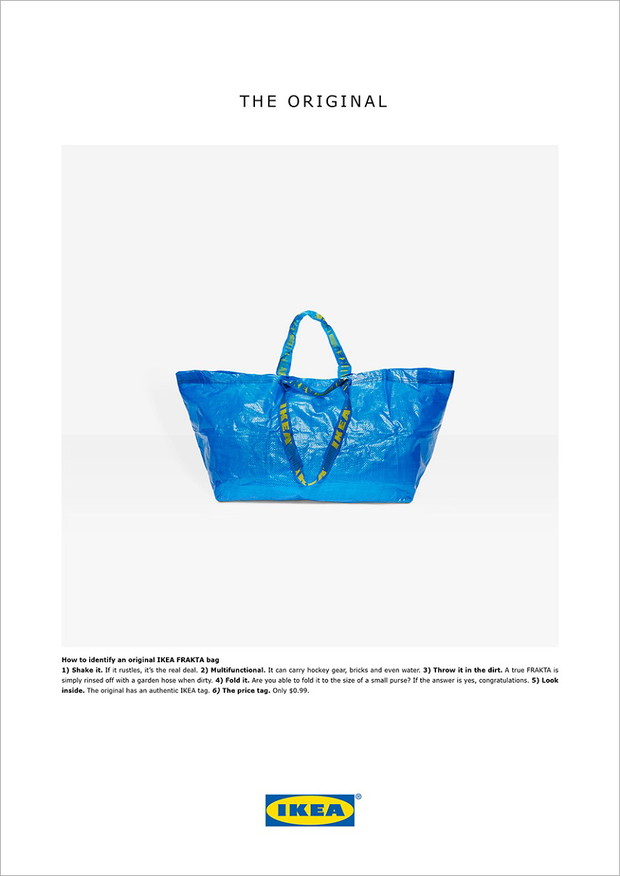 Bezcenna reakcja IKEA na niebieską torbę Balenciaga