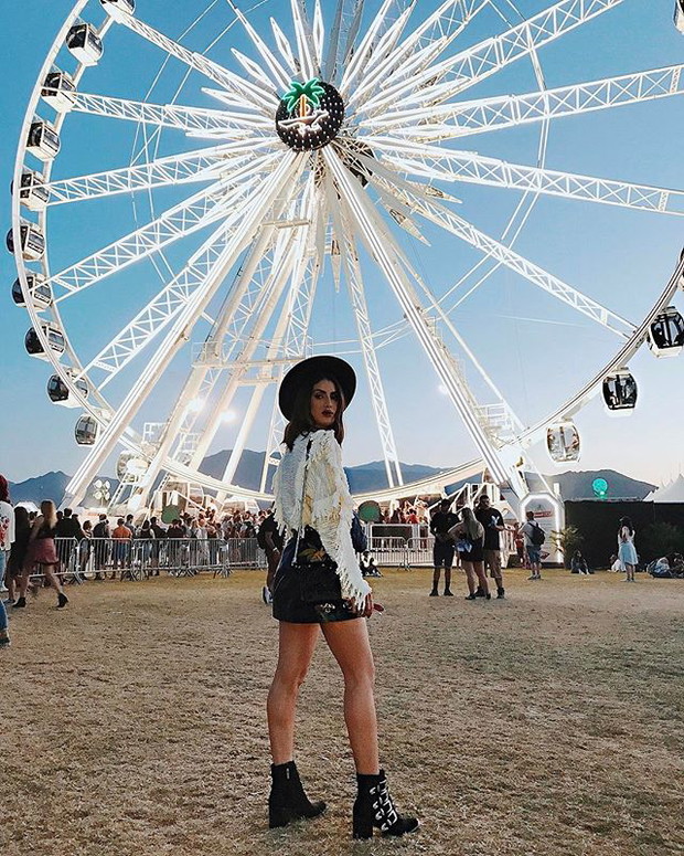 Camila Coelho na festiwalu Coachella 2017