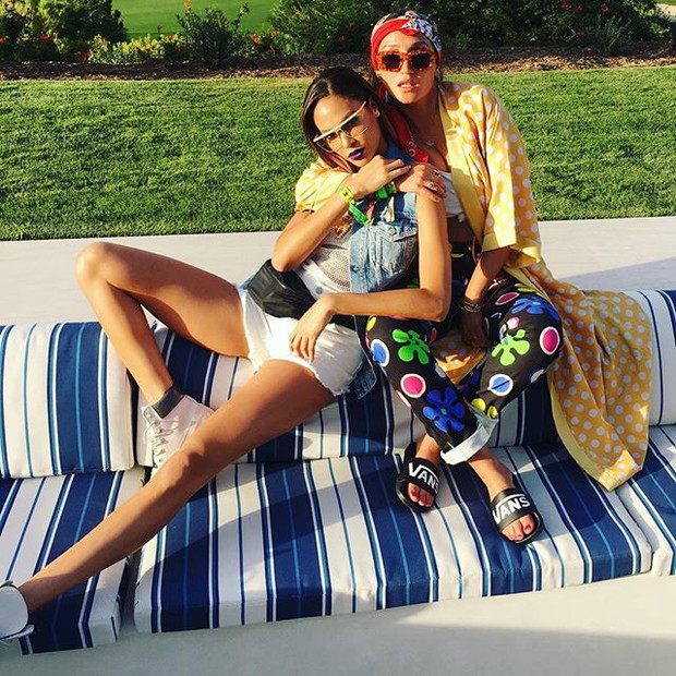 Joan Smalls na festiwalu Coachella 2017