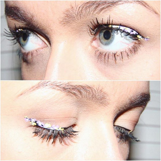 Trendy w makijażu: kwiaty zamiast eyelinera