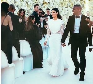 Kim Kardashian i Kanye West wzięli ślub 24 maja 2014 roku