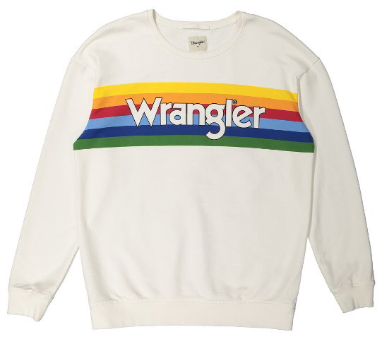 Bluza z tęczą marki Wrangler z kolekcji Retro Glory