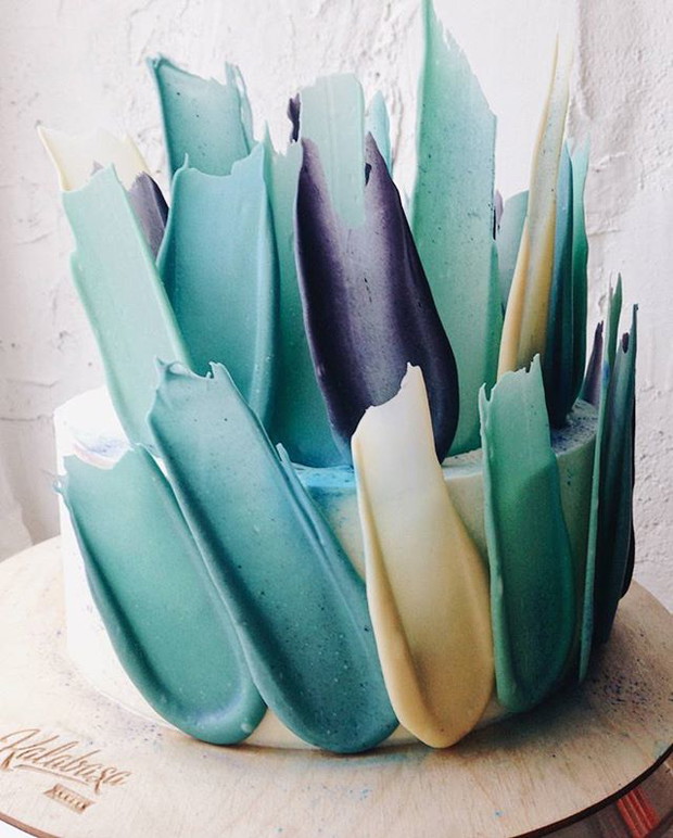 Brushstroke cakes, czyli torty wyglądające jak małe dzieła sztuki