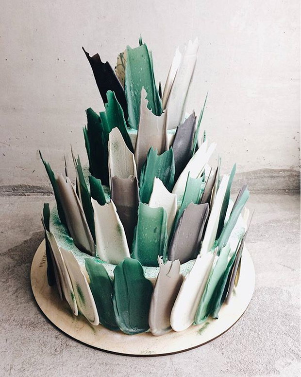 Brushstroke cakes z rosyjskiej cukierni Kalabasa