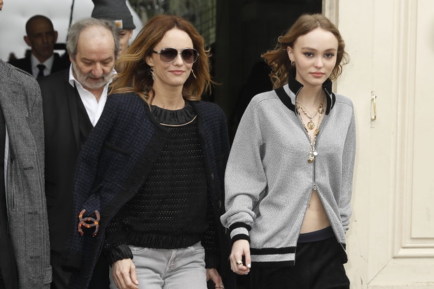 Piękne mamy i ich córki - Vanessa Paradis i Lily-Rose Depp