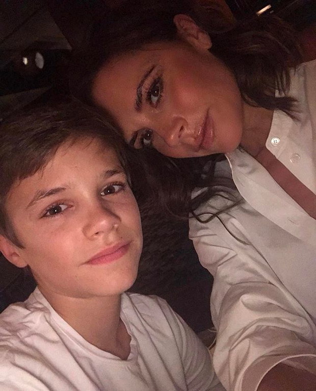 Victoria Beckham i Romeo Beckham