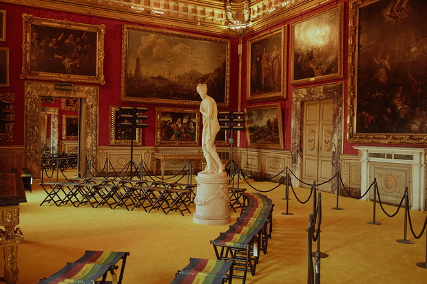 Gucci Cruise 2018 - wnętrze pałacu Palazzo Pitt we Florencji
