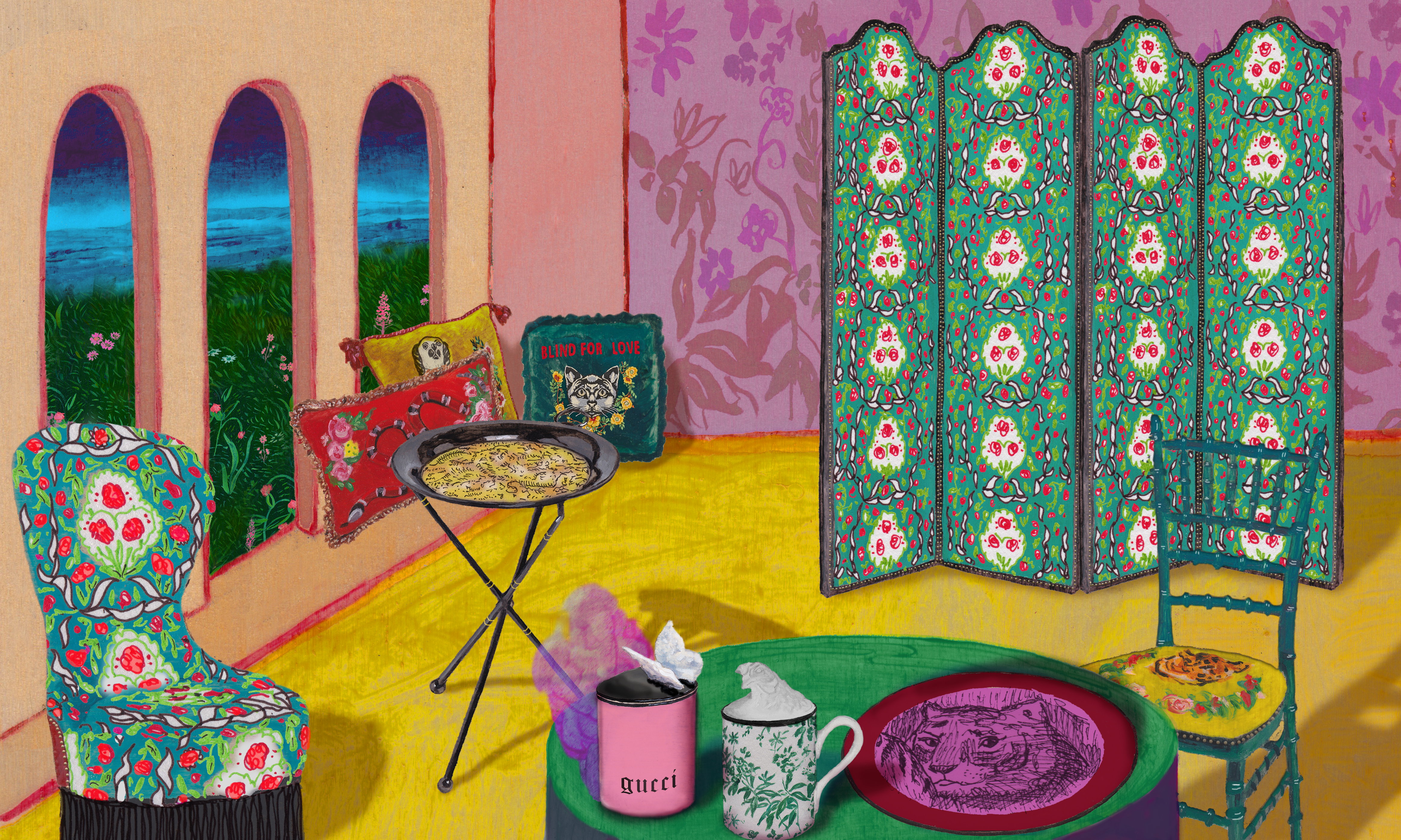 Gucci Décor - pierwsza wnętrzarska kolekcja włoskiego domu mody