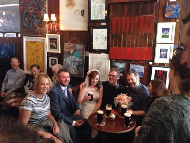 Amy Schumer, Judd Apatow i Glen Hansard.
