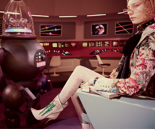 Kampania Gucci jesień-zima 2017 inspirowana starymi filmami z gatunku science fiction