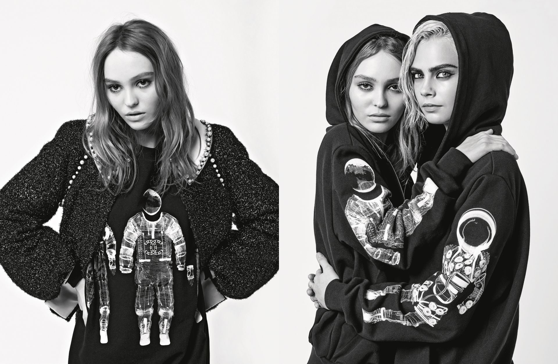 Cara Delevingne i Lily-Rose Depp w kampanii Chanel jesień-zima 2017/18
