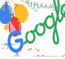 Urodzinowe koło fortuny Google
