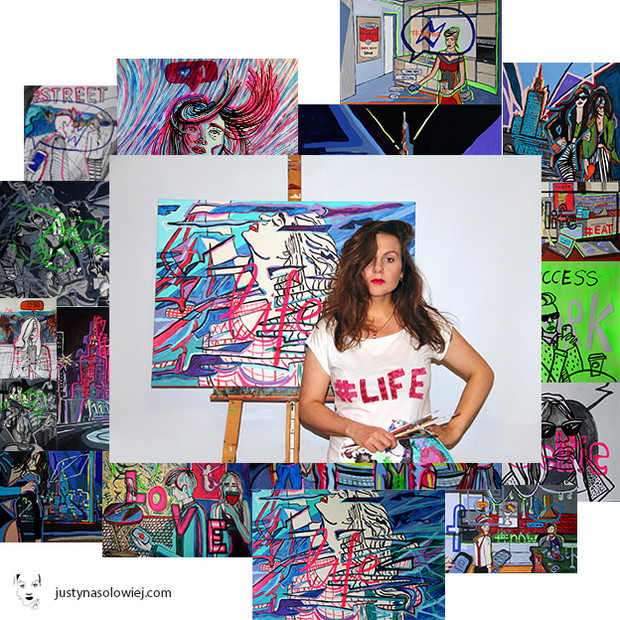Wystawa - #LIFE malarstwo Justyna Sołowiej