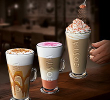 Costa Coffee Kawy Cieple French Caramel White Chocolate And Rose Coconut Latte