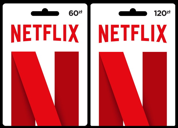 Karta podarunkowa dla fanów seriali Netflixa, 60 zł lub 120 zł