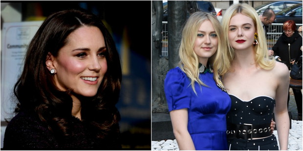 Kate Middleton oraz Dakota i Elle Fanning to dalekie kuzynki.
