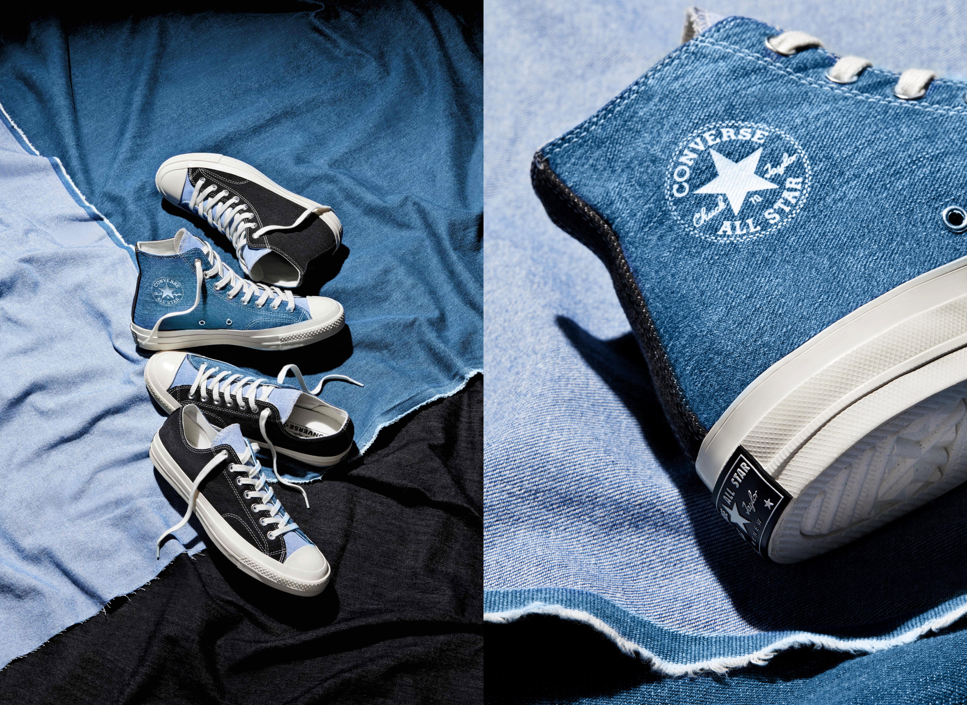 Converse stworzył nową kolekcję butów ze zużytych jeansów!