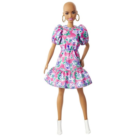 Barbie bez włosów.