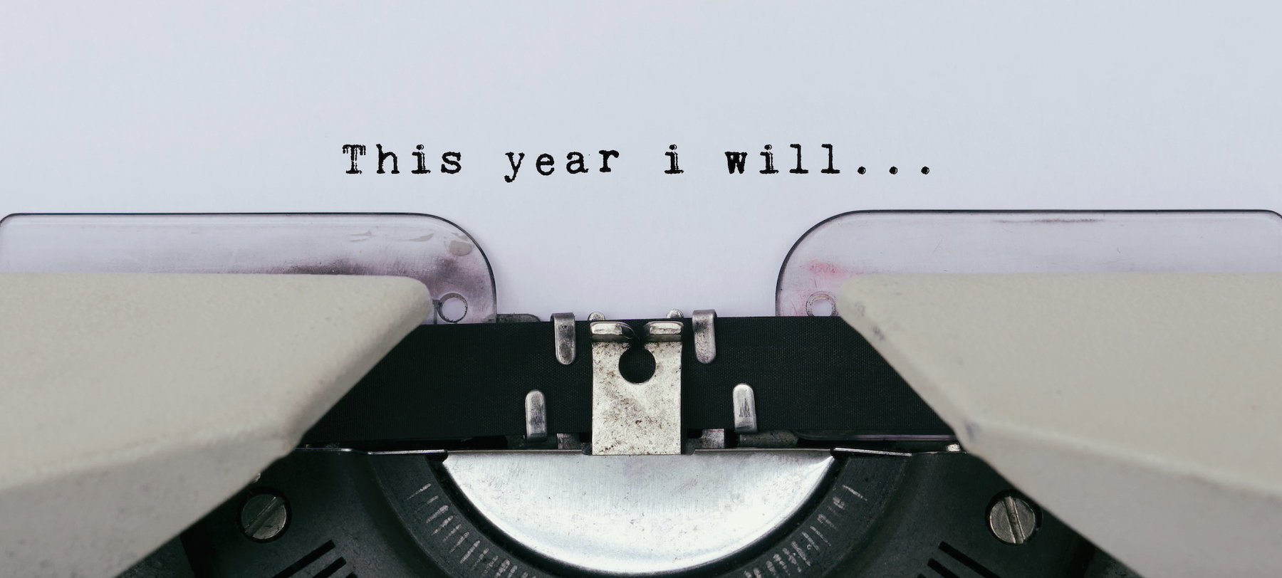 This year i will text on a vintage typewriter
