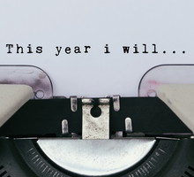 This year i will text on a vintage typewriter
