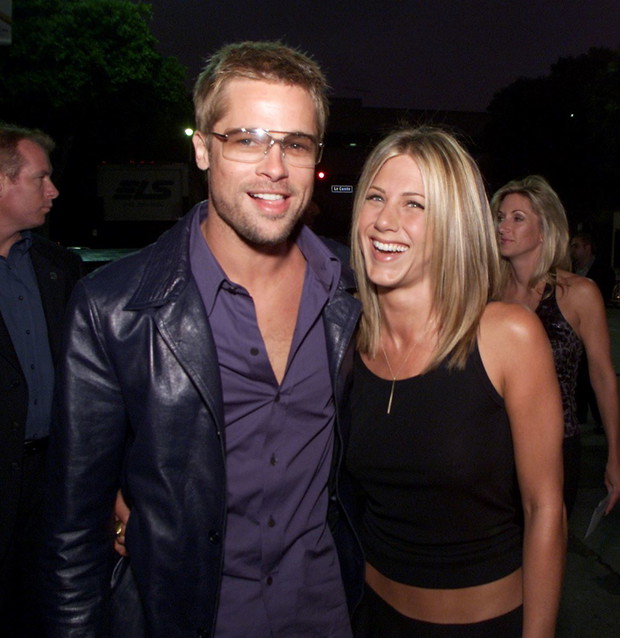 Brad Pitt i Jennifer Aniston z czasów ich małżeństwa.