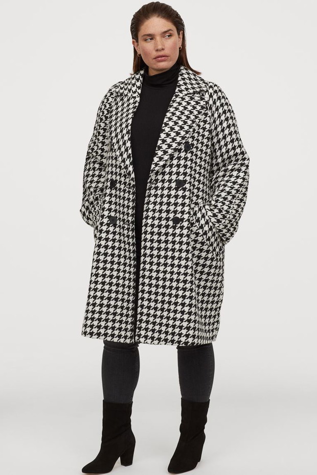 Płaszcz w pepitkę, H&M, 299,99 zł