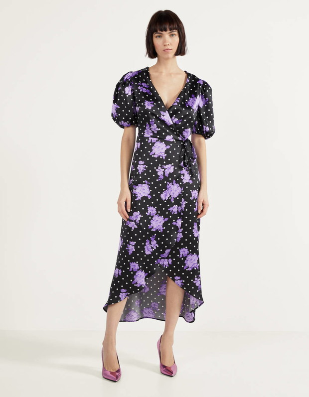 Sukienka w kwiaty Bershka, 139 zł