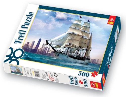 Puzzle Żaglowiec na tle Chicago / Empik, 82 zł