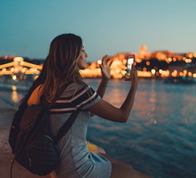 Young woman in Budapest