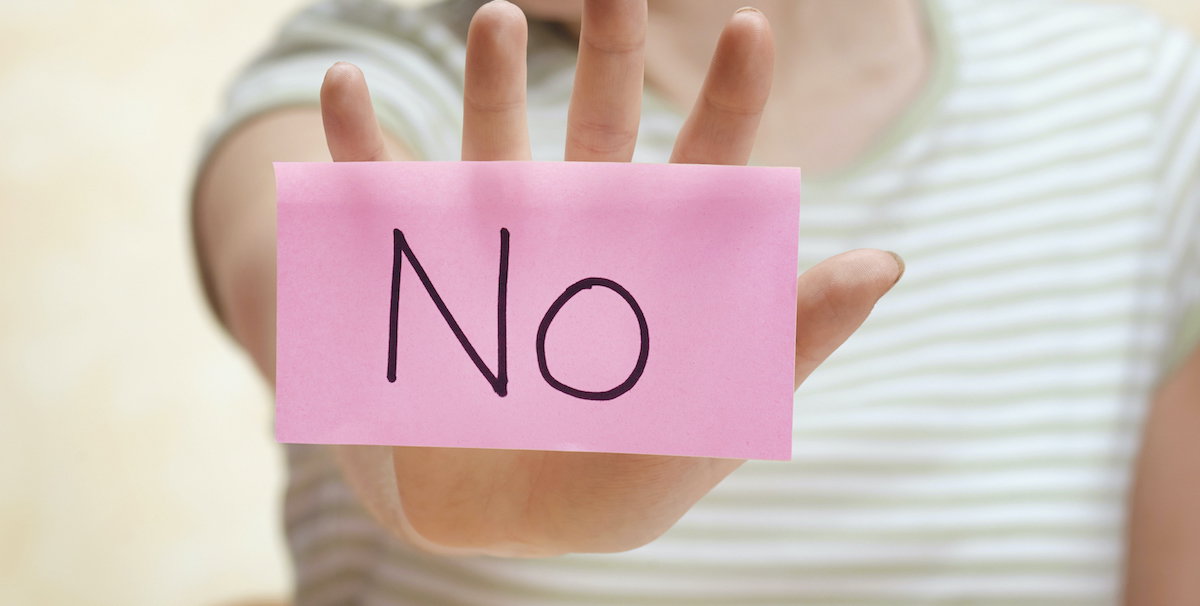 Just say no to sex