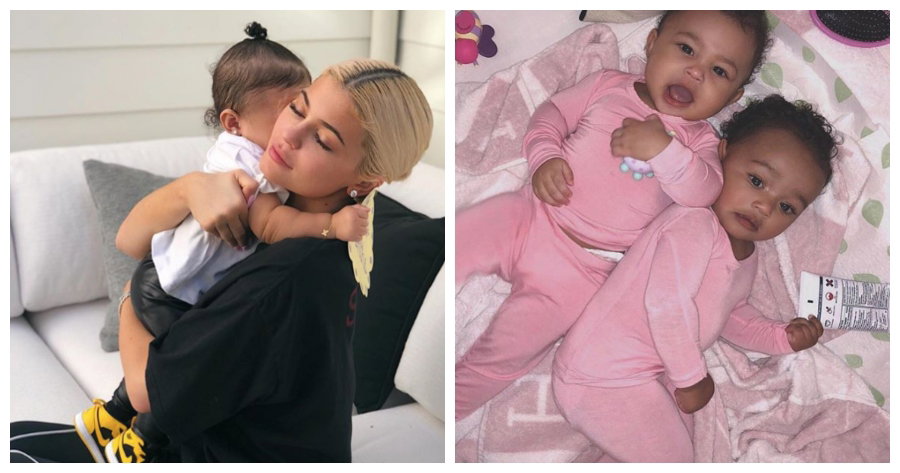 True Thompson, Stormi Webster, Dream Kardashian, Chicago i Saint West na jednym zdjęciu