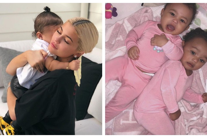 True Thompson, Stormi Webster, Dream Kardashian, Chicago i Saint West na jednym zdjęciu
