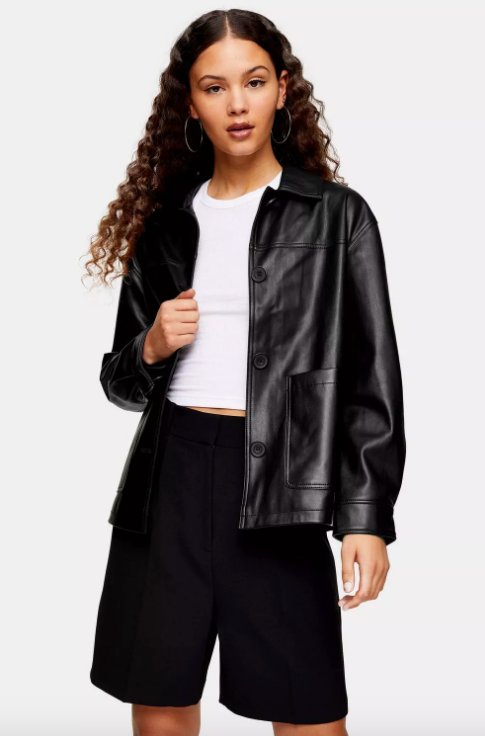 Kurtka z eko skóry Topshop, ok. 240 zł