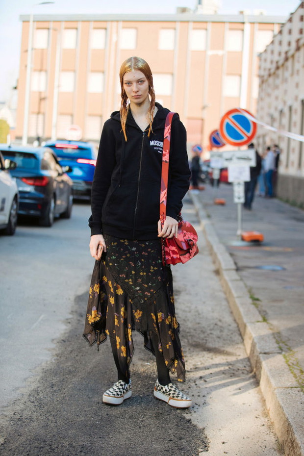 Spódnice w kwiaty / Street style