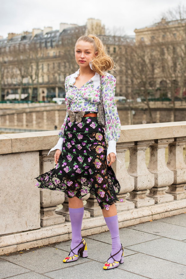 Spódnice w kwiaty / Street style