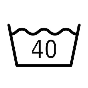 Wash temperature 40 degrees symbol
