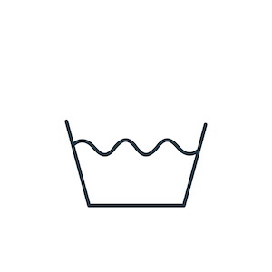 wash icon vector from laundry concept. Thin line illustration of wash editable stroke. wash linear sign for use on web and mobile apps, logo, print media.