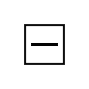 laundry symbol icon (Dry flat )