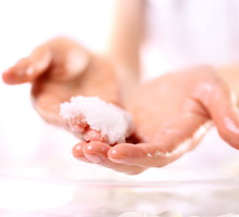 Grained hand peeling