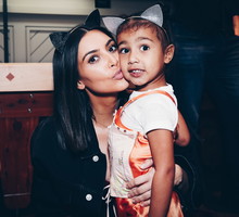 Kim Kardashian And North West Attend Ariana Grande's Dangerous Woman Concert At The Forum