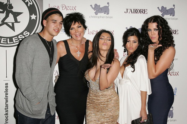 Rob, Kris, Kim, Kourtney i Khloe w 2007 roku