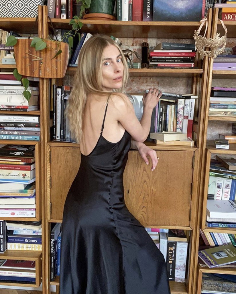 Katarzyna Zawadzka w jedwabnej halce Lovli Silk