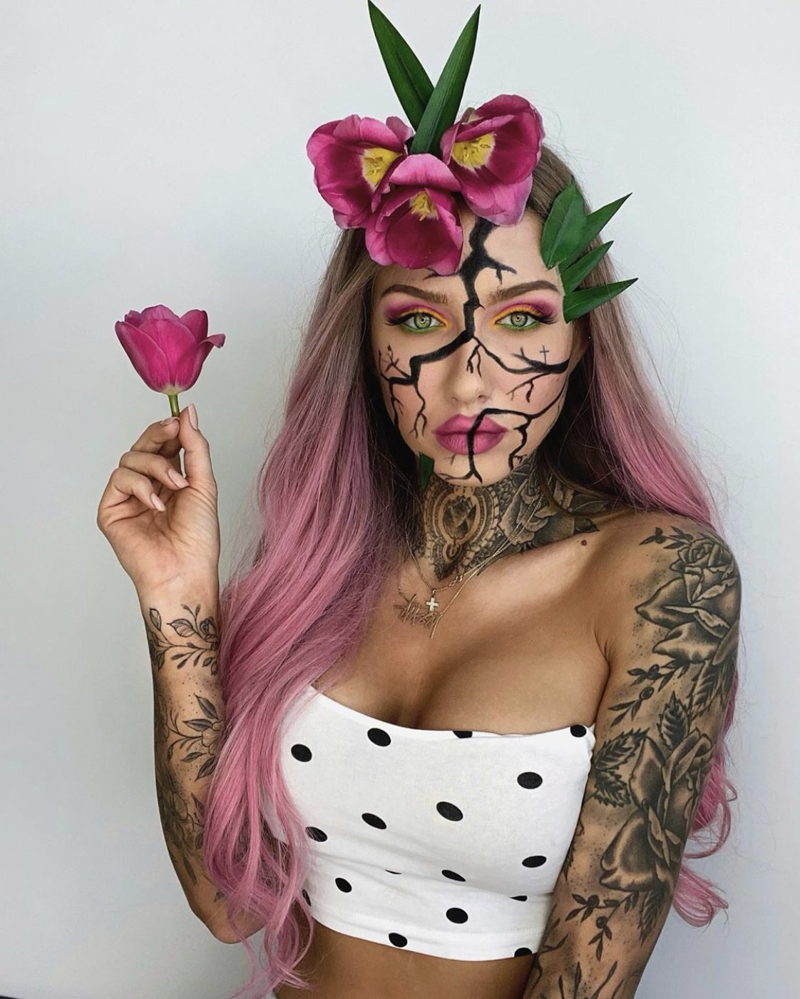Najbardziej spektakularne makijaże Deynn. Zobaczcie influencerkę ucharakteryzowaną na Leonardo DiCaprio, Baby doll i wiele innych!
