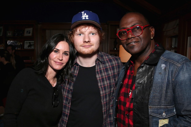 Courteney Cox, Ed Sheeran i Randy Jackson
