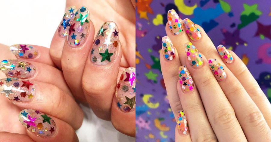 Confetti Nails