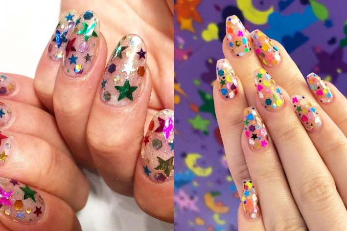 Confetti Nails