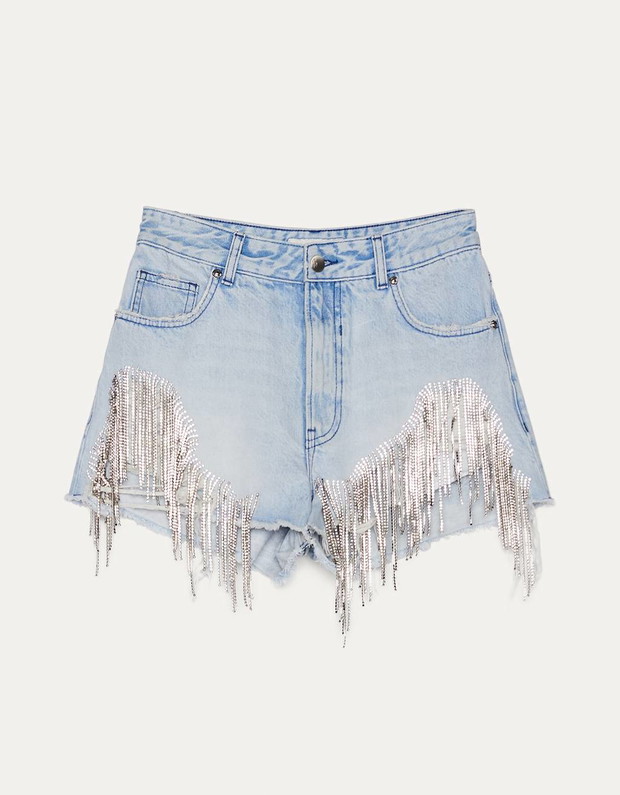 Szorty z wysokim stanem, Bershka, 139 zł