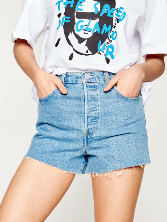 Szorty z wysokim stanem, Levi's, 169 zł / modivo